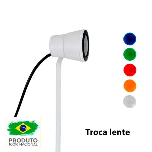 Espeto de Jardim Luminária com GU10 e Troca de Cor da Lente